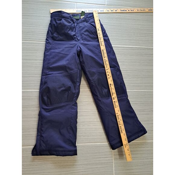 L.L. Bean Boys Size 8 Navy Blue Insulated Ski Snow Pants Polyester Nylon - Picture 9 of 10